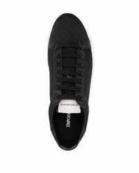 schwarze niedrige Sneakers von Ea7 Emporio Armani