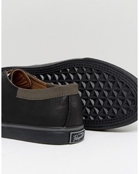 schwarze niedrige Sneakers von Original Penguin