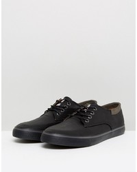 schwarze niedrige Sneakers von Original Penguin