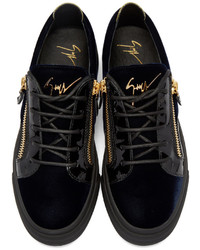 schwarze niedrige Sneakers von Giuseppe Zanotti