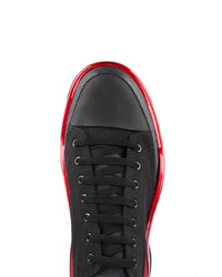 schwarze niedrige Sneakers von Adidas By Raf Simons