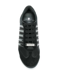 schwarze niedrige Sneakers von Dsquared2