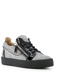 schwarze niedrige Sneakers von Giuseppe Zanotti Design