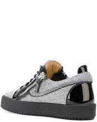 schwarze niedrige Sneakers von Giuseppe Zanotti Design