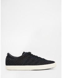 schwarze niedrige Sneakers von adidas