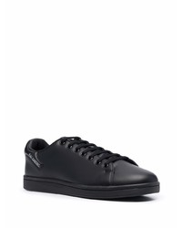 schwarze niedrige Sneakers von Raf Simons