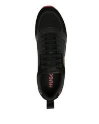 schwarze niedrige Sneakers von Hugo