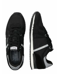 schwarze niedrige Sneakers von Pepe Jeans