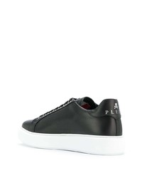 schwarze niedrige Sneakers von Philipp Plein