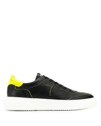 schwarze niedrige Sneakers von Philippe Model