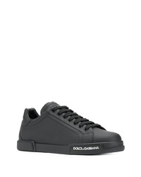 schwarze niedrige Sneakers von Dolce & Gabbana