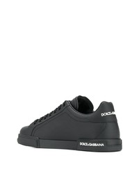 schwarze niedrige Sneakers von Dolce & Gabbana