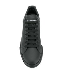 schwarze niedrige Sneakers von Dolce & Gabbana