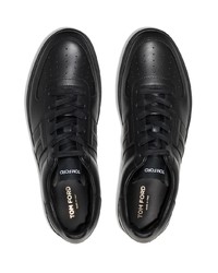 schwarze niedrige Sneakers von Tom Ford