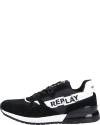 schwarze niedrige Sneakers von Replay