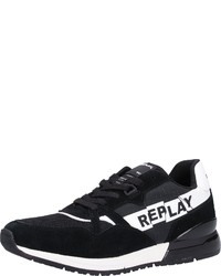 schwarze niedrige Sneakers von Replay