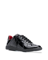 schwarze niedrige Sneakers von Maison Margiela