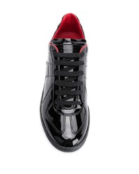 schwarze niedrige Sneakers von Maison Margiela