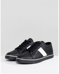 schwarze niedrige Sneakers von Asos