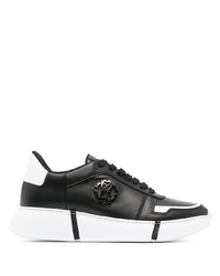 schwarze niedrige Sneakers von Roberto Cavalli
