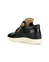 schwarze niedrige Sneakers von Giuseppe Zanotti Design