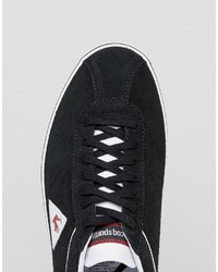 schwarze niedrige Sneakers von Le Coq Sportif