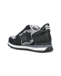 schwarze niedrige Sneakers von atlantic stars