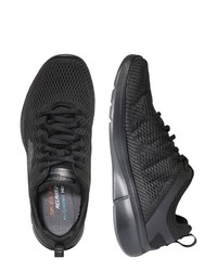 schwarze niedrige Sneakers von Skechers