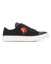 schwarze niedrige Sneakers von Alexander McQueen