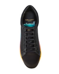 schwarze niedrige Sneakers von Saint Laurent