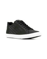 schwarze niedrige Sneakers von Ea7 Emporio Armani