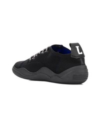 schwarze niedrige Sneakers von Lanvin