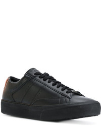 schwarze niedrige Sneakers von Maison Margiela