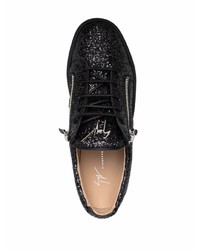 schwarze niedrige Sneakers von Giuseppe Zanotti