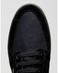 schwarze niedrige Sneakers von Fred Perry