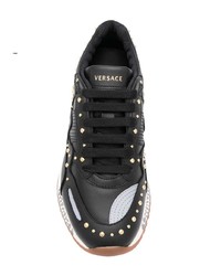 schwarze niedrige Sneakers von Versace