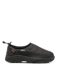 schwarze niedrige Sneakers von Suicoke