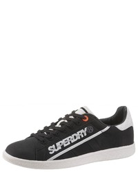 schwarze niedrige Sneakers von Superdry
