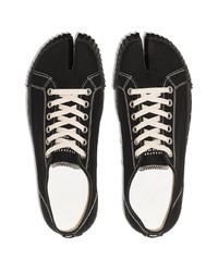 schwarze niedrige Sneakers von Maison Margiela