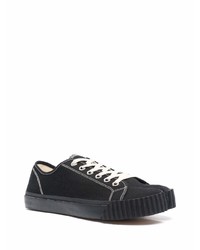 schwarze niedrige Sneakers von Maison Margiela