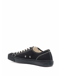 schwarze niedrige Sneakers von Maison Margiela