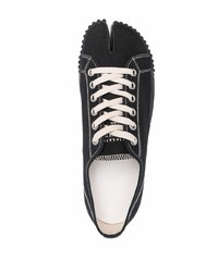 schwarze niedrige Sneakers von Maison Margiela