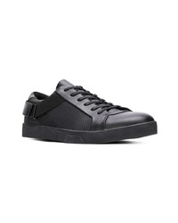 schwarze niedrige Sneakers von Calvin Klein Jeans