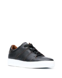 schwarze niedrige Sneakers von Ermenegildo Zegna