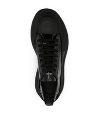 schwarze niedrige Sneakers von Alexander McQueen