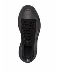 schwarze niedrige Sneakers von Alexander McQueen