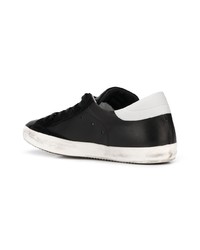 schwarze niedrige Sneakers von Philippe Model