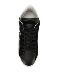 schwarze niedrige Sneakers von Philippe Model