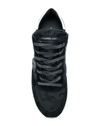 schwarze niedrige Sneakers von Philippe Model