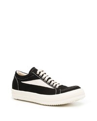 schwarze niedrige Sneakers von Rick Owens DRKSHDW